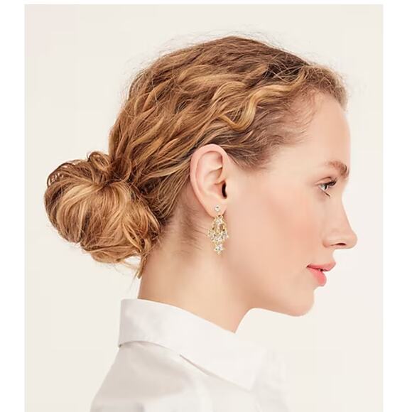 NWT J. Crew Red, White & Blue Dangly Star Patriotic Earrings - Picture 4 of 5